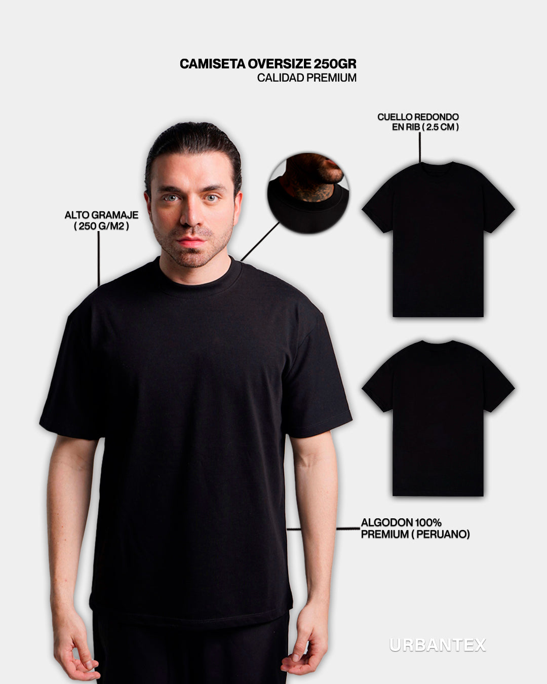 PACK 10 Oversize premium 250G