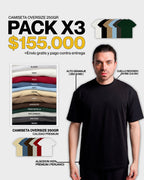 PACK 3 Oversize premium 250G