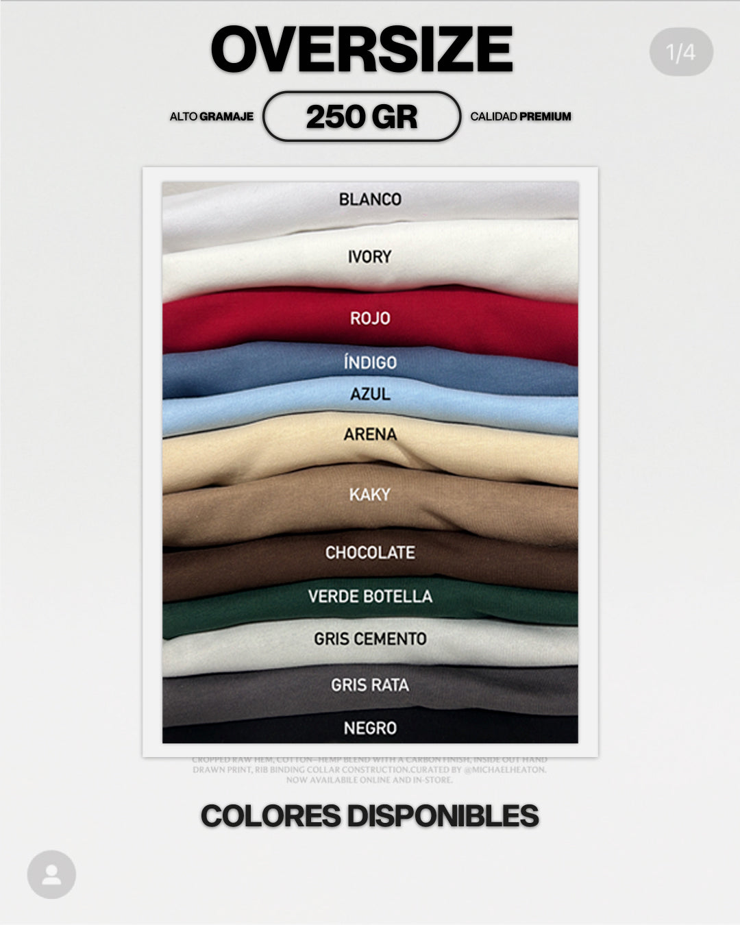 PACK 10 Oversize premium 250G