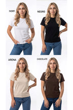 Camiseta básica Dama 200g Ivory