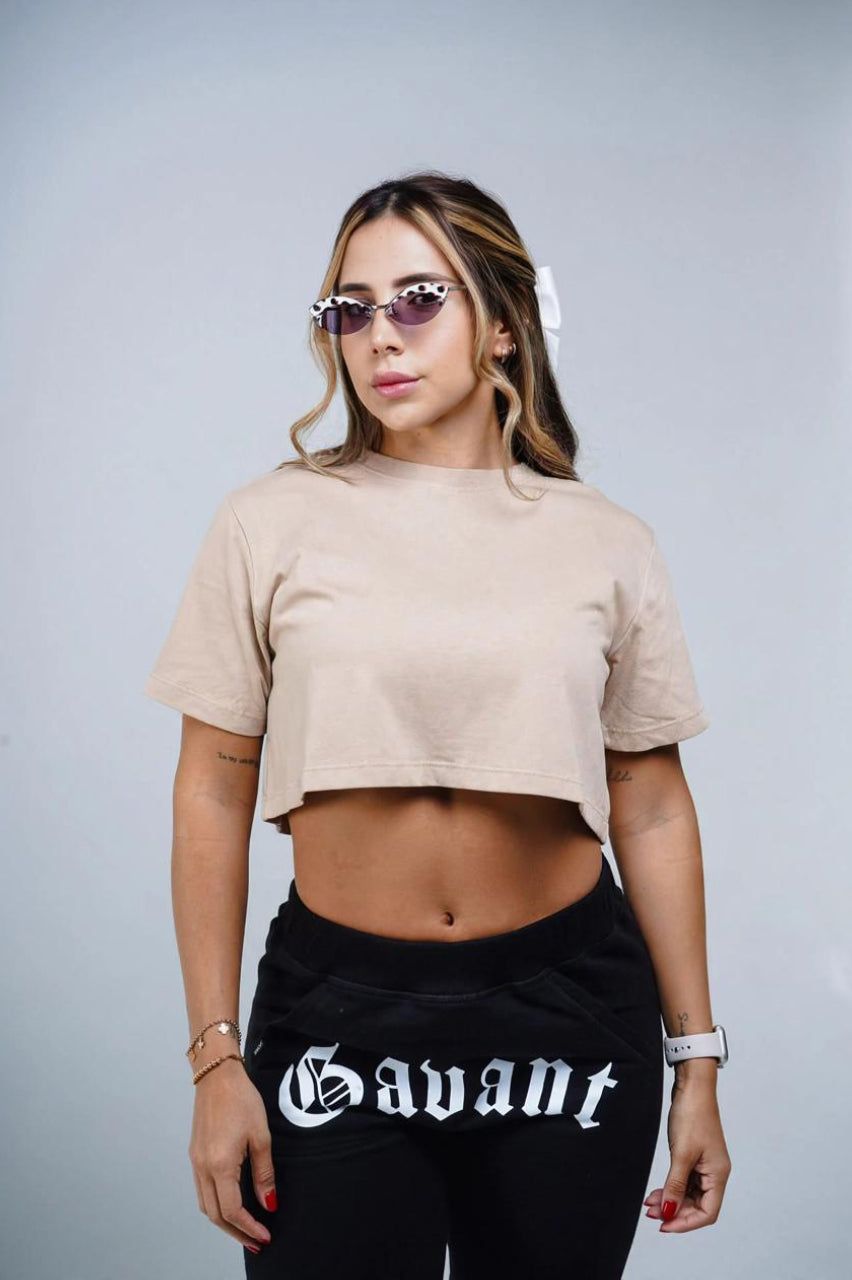 Crop top azul baby