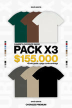 PACK 3 Oversize premium 250G