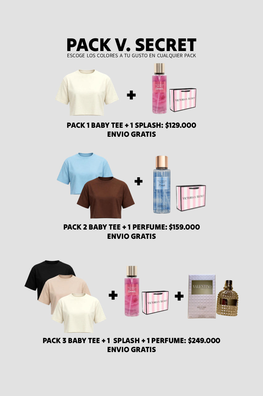 PACK Baby tee + perfume 1.1 ENVIO GRATIS